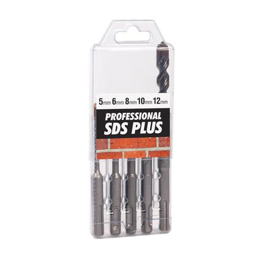 RUWAG 5 Piece SDS Professional Drill Bit Set: 5-12mm x 110mm