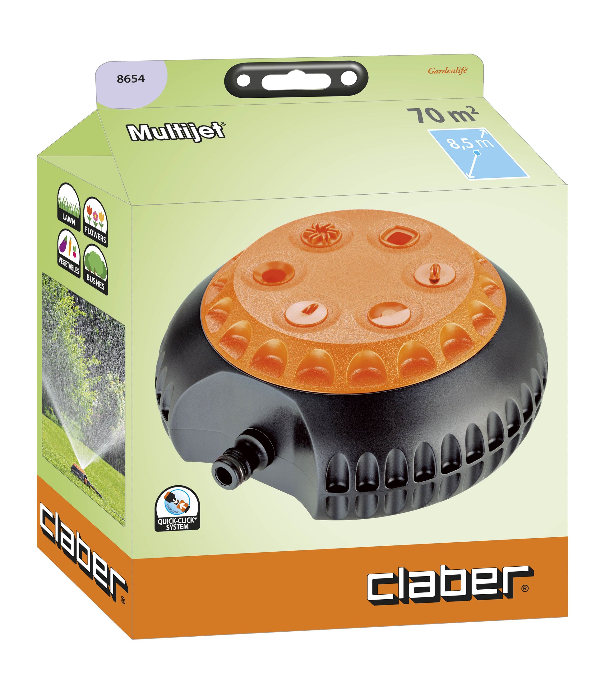 CLABER Multifunction Stationary Garden Sprinkler 6 Function 64m2 Max - Premium gardening from CLABER - Just R 292.63! Shop now at Securadeal