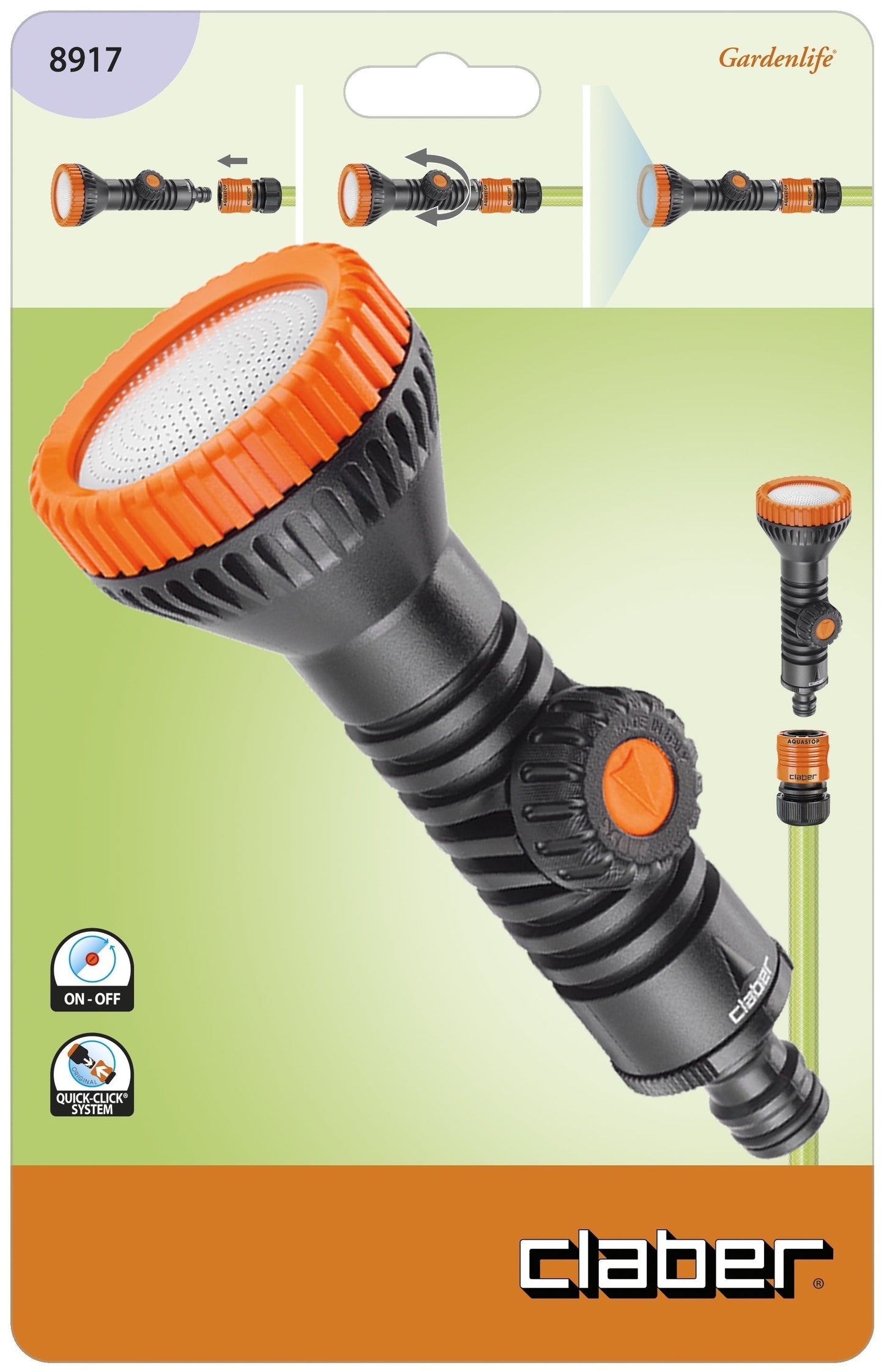 CLABER Hose Pipe Fan Sprayer Nozzle With Regulating Valve - Premium gardening from CLABER - Just R 185.65! Shop now at Securadeal