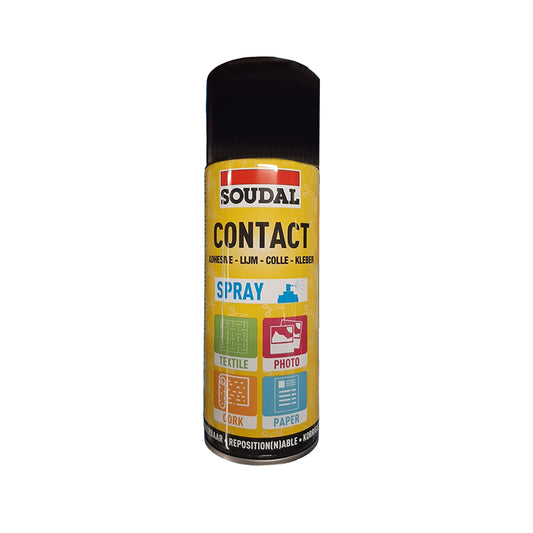 SOUDAL Contact Adhesive Spray 2 in 1 Transparent 300ml - Premium Hardware from SOUDAL - Just R 107.57! Shop now at Securadeal