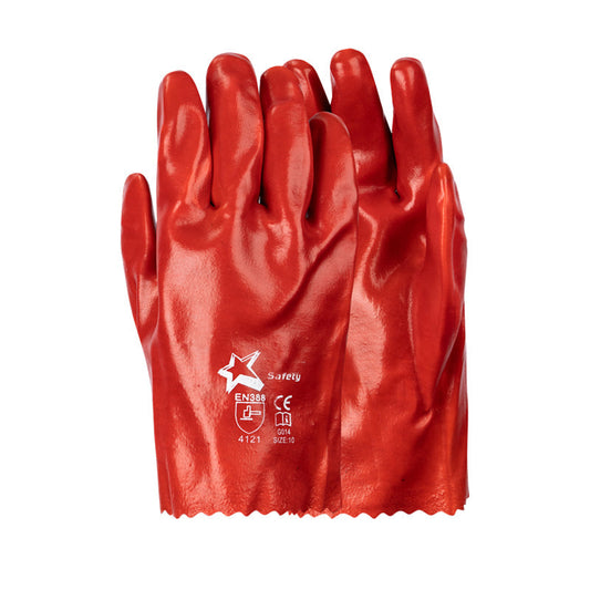PIONEER SAFETY Pvc Coated Red Gloves Large - Premium Gloves from Pioneer Safety - Just R 27! Shop now at Securadeal