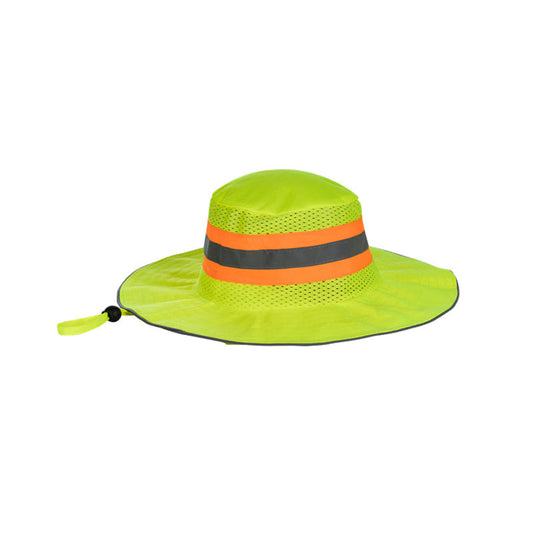 PIONEER SAFETY Bush Hat High Visibility With Reflective Tape Lime - Premium clothing from Pioneer Safety - Just R 95.44! Shop now at Securadeal