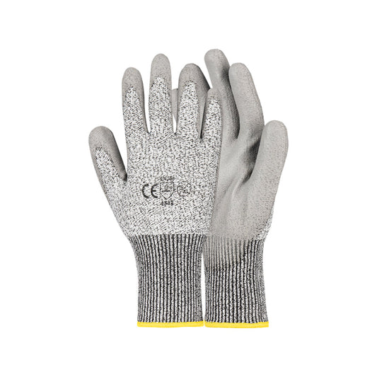 PIONEER SAFETY Cut Resistant Gloves Grey PU Palm Level 3 Size 10 G136 - Premium Gloves from Pioneer Safety - Just R 55.91! Shop now at Securadeal
