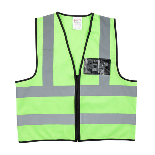 PIONEER SAFETY Vest Reflective Fluorescent Lime Small Zip/Pocket - Premium clothing from Pioneer Safety - Just R 43! Shop now at Securadeal