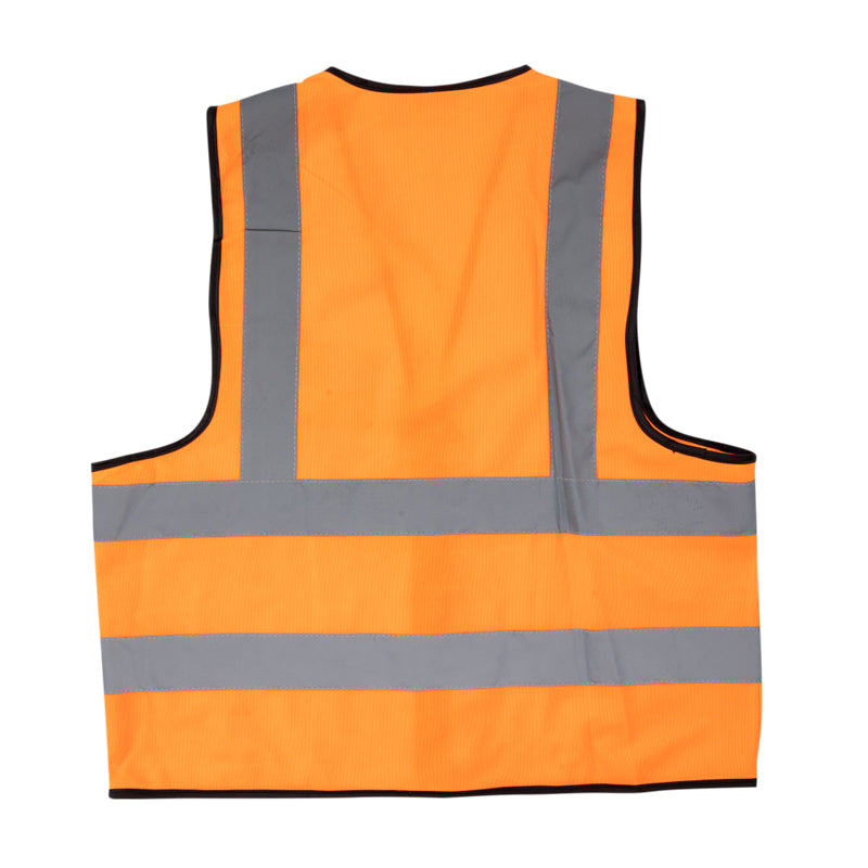 PIONEER SAFETY Vests Reflective Fluorescent Orange Zip Pocket Large - Premium clothing from Pioneer Safety - Just R 43! Shop now at Securadeal
