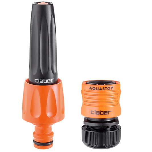 CLABER 2 Piece Set With Adjustable Spray Nozzle - Premium gardening from CLABER - Just R 155.70! Shop now at Securadeal