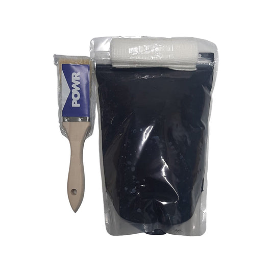 POWR RUBBER SEAL Waterproofing Kit All Purpose Black 1 Litre - Premium Hardware Glue & Adhesives from POWR - Just R 100.74! Shop now at Securadeal