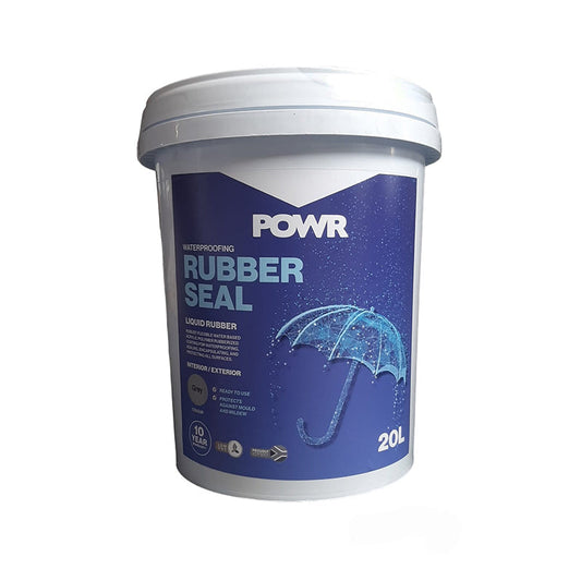 POWR Rubber Seal Waterproof Coating Light Grey 20 Litre - Premium Hardware Glue & Adhesives from POWR - Just R 1267.64! Shop now at Securadeal