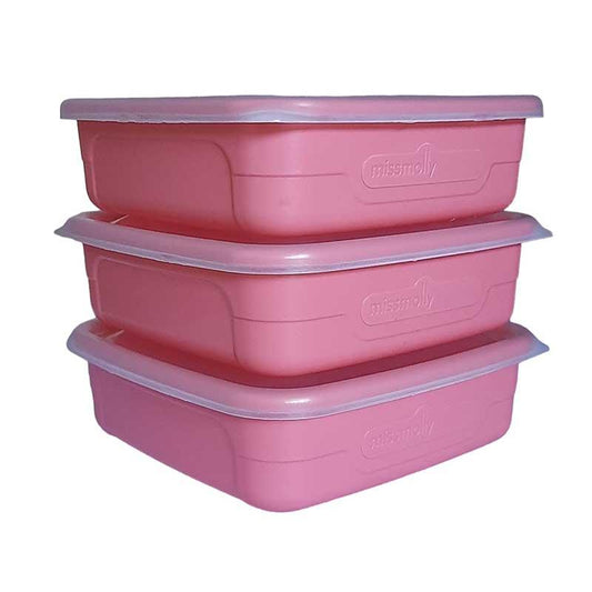 MISS MOLLY Food Saver Set Regal 200ml Coral ( 3 Pack) BPA-Free - Premium storage from Miss Molly - Just R 19! Shop now at Securadeal