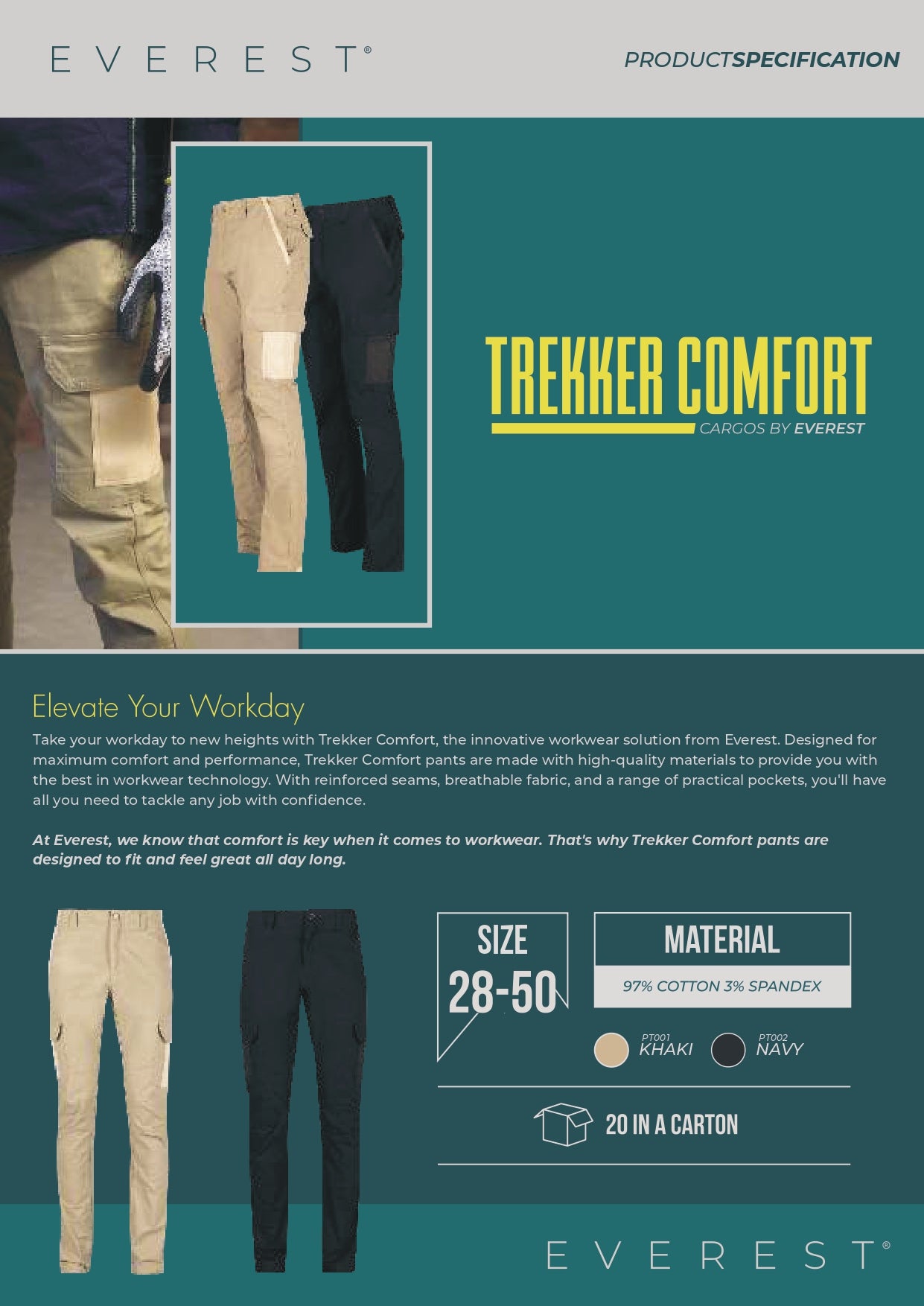 Premium - cargo pants navy –