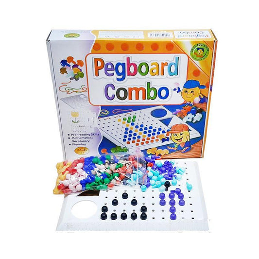 SMILE EDUCATION TOYS Pegboard Combo Age 3+ - Premium toys from Smile Educational Toys - Just R 160! Shop now at Securadeal
