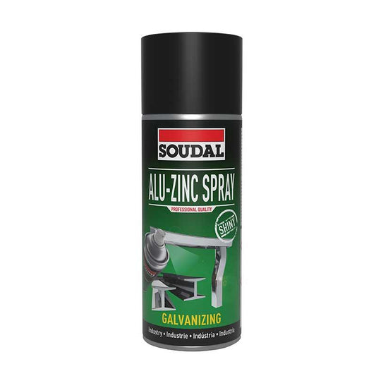 SOUDAL ALU-ZINC Galvanising Spray Professional Quality Industrial Shiny 400ML - Premium Hardware from SOUDAL - Just R 129.46! Shop now at Securadeal