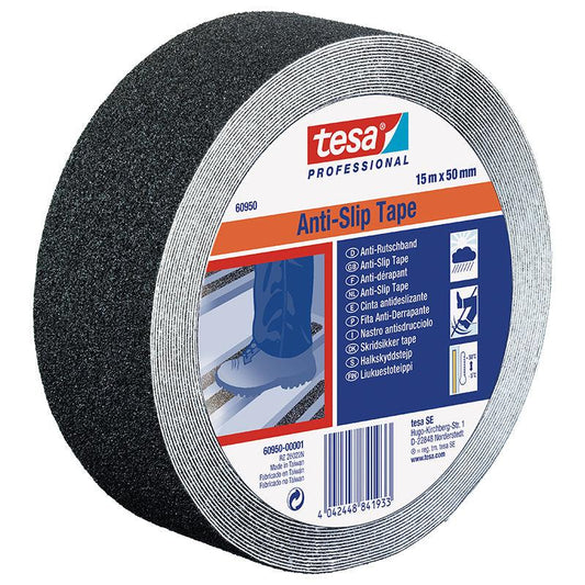 TESA Anti Slip Tape Professional 15m x 25mm Black - Premium Hardware from TESA - Just R 240! Shop now at Securadeal