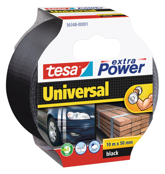 TESA Duct Tape Extra Power Universal 10m x 50mm Black - Premium Hardware from TESA - Just R 94! Shop now at Securadeal
