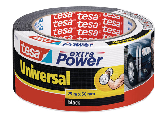 TESA Duct Tape Extra Power Universal 25m x 50mm Black - Premium Hardware from TESA - Just R 160! Shop now at Securadeal