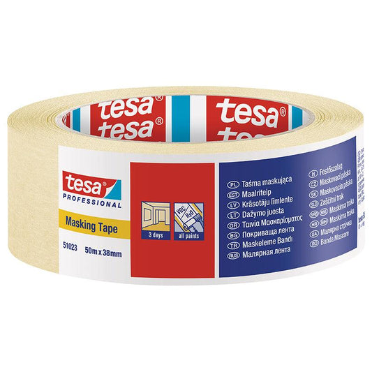 TESA General Purpose Masking Tape 50m x 38mm - Premium Hardware from TESA - Just R 65! Shop now at Securadeal