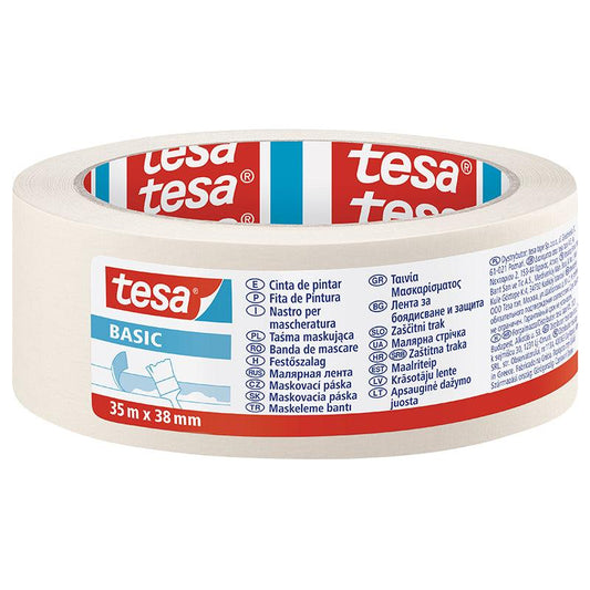 TESA Masking Tape Basic 35m x 38mm - Premium Hardware from TESA - Just R 35! Shop now at Securadeal