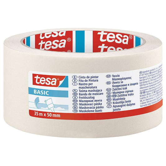 TESA Masking Tape Basic 35m x 50mm - Premium Hardware from TESA - Just R 48! Shop now at Securadeal