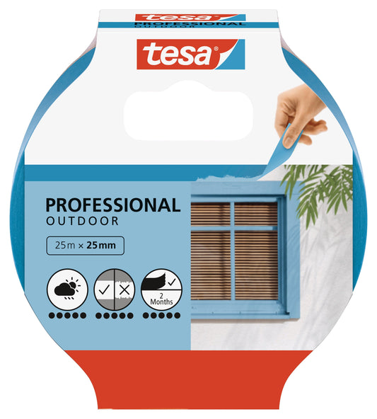 TESA Masking Tape Professional Outdoor 25m x 25mm - Premium Hardware from TESA - Just R 95! Shop now at Securadeal