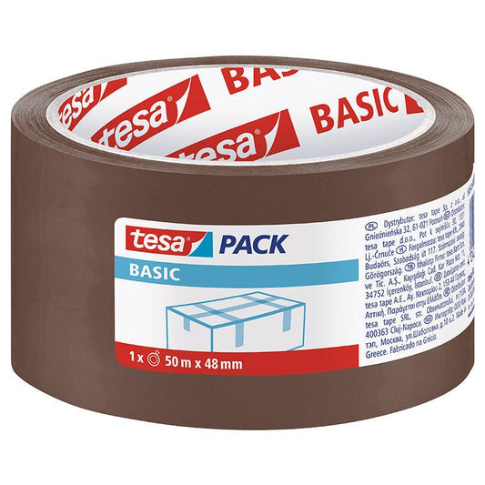 TESA Packaging Tape Basic 50m x 48mm Chamois - Premium Hardware from TESA - Just R 30! Shop now at Securadeal