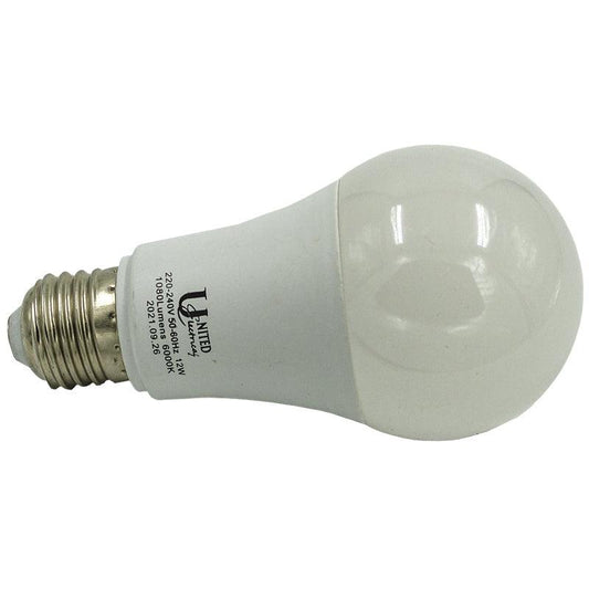 UNITED ELECTRICAL 12 Watt E27 A65 LED Bulb Cool White - Premium lighting from United Electrical - Just R 25! Shop now at Securadeal