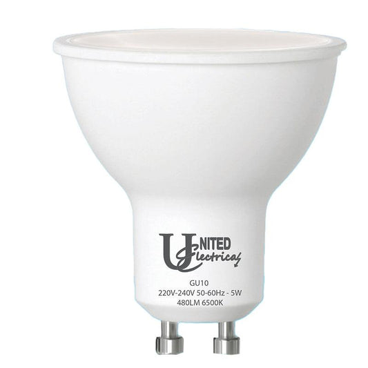UNITED ELECTRICAL 5 Watt GU10 A65 Rechargeable Bulb Cool White - Premium lighting from United Electrical - Just R 65! Shop now at Securadeal