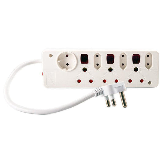 UNITED ELECTRICAL 7 Way Multiplug with Switches (P07B) - Premium Multiplug from United Electrical - Just R 150! Shop now at Securadeal