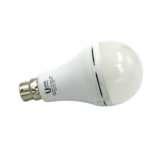 UNITED ELECTRICAL 9 Watt B22 Rechargeable LED Bulb Cool White - Premium lighting from United Electrical - Just R 66! Shop now at Securadeal