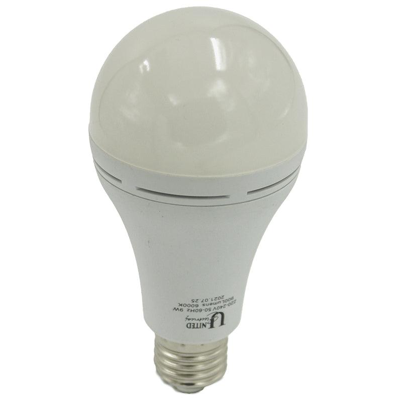 UNITED ELECTRICAL 9 Watt E27 Light Bulb Cool White With Day And Night Sensor - Premium lighting from United Electrical - Just R 62! Shop now at Securadeal