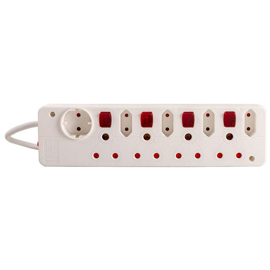 UNITED ELECTRICAL 9 Way Multiplug with Switches - Premium Multiplug from United Electrical - Just R 168! Shop now at Securadeal
