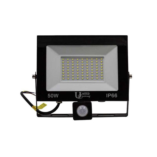 UNITED ELECTRICAL Floodlight with sensor 50W LED - Premium flood light from United Electrical - Just R 319! Shop now at Securadeal