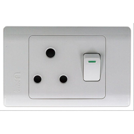UNITED ELECTRICAL Plastic Single Switch Socket 4X2 - Premium Light Switch from United Electrical - Just R 36! Shop now at Securadeal