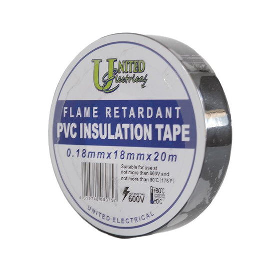 UNITED ELECTRICAL PVC Insulation Tape Black 0.18mm x 18mm x 20M - Premium tape from United Electrical - Just R 15! Shop now at Securadeal