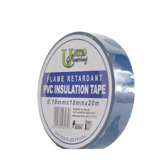 UNITED ELECTRICAL PVC Insulation Tape Blue 0.18mm x 18mm x 20M - Premium Tape from United Electrical - Just R 15! Shop now at Securadeal