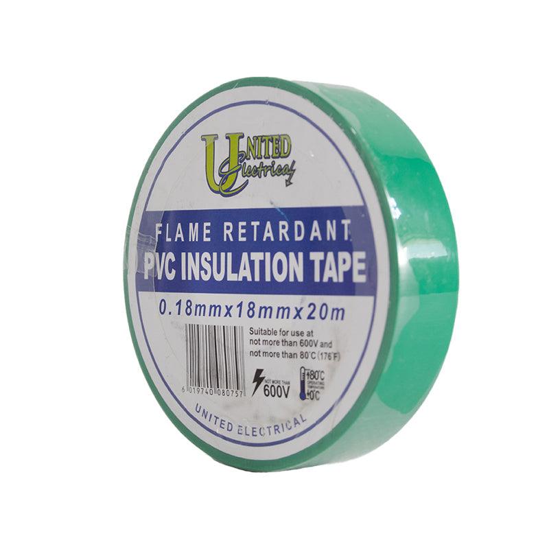 UNITED ELECTRICAL PVC Insulation Tape Green 0.18mm x 18mm x 20M - Premium Tape from United Electrical - Just R 15! Shop now at Securadeal