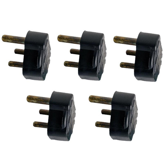 UNITED ELECTRICAL Rubber United Plugtop Black (M10C) ( 5 Pack ) - Premium Adaptors from United Electrical - Just R 101! Shop now at Securadeal