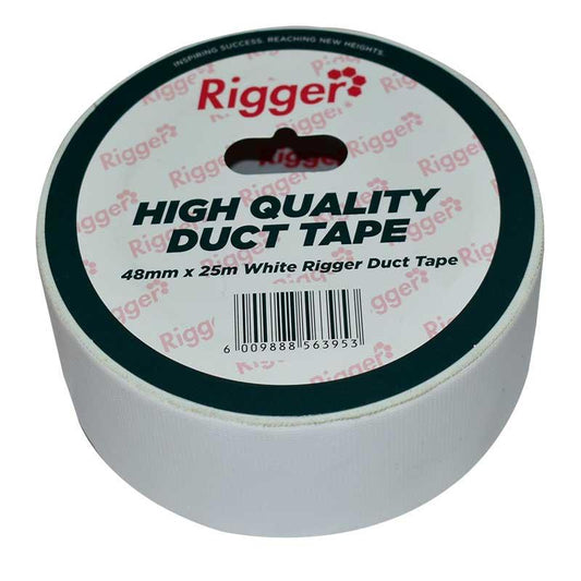 Duct Tape White 48mm x 25 MT - Premium Tape from Rigger - Just R 43! Shop now at Securadeal