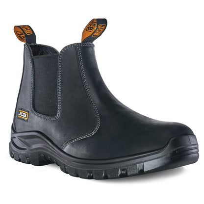 JCB Chelsea Black Steel Toe Men's Boot Including Free High Quality Work Gloves - Premium Safety Boots from JCB Footwear - Just R 1145! Shop now at Securadeal