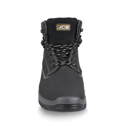 JCB Holton Hiker Black Nubuck Steel Toe Men's Boot Including Free High Quality Work Gloves - Premium Safety Boots from JCB Footwear - Just R 947! Shop now at Securadeal