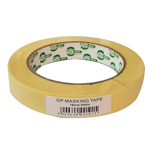 Masking Tape Avast General Purpose 18mmx40m - Premium Tape from Securadeal - Just R 12! Shop now at Securadeal