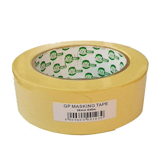 Masking Tape Avast General Purpose 36mmx40m - Premium Tape from Securadeal - Just R 23! Shop now at Securadeal
