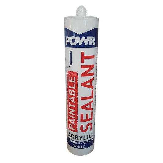 POWR Acrylic Sealant Paintable White 260ml - Premium Protective Coatings & Sealants from POWR - Just R 24! Shop now at Securadeal