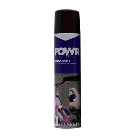 POWR Heat Resistant Spray Paint Black 300ml - Premium Spray Paint from POWR - Just R 58! Shop now at Securadeal