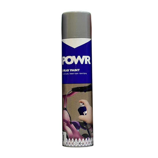 POWR Heat Resistant Spray Paint Silver 300ml - Premium Spray Paint from POWR - Just R 58! Shop now at Securadeal