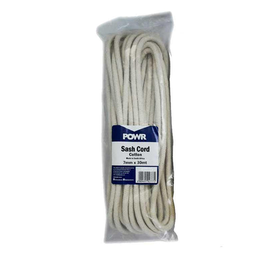 POWR Sash Cord Hanks 7mm x 30M - Premium Hardware from POWR - Just R 101! Shop now at Securadeal