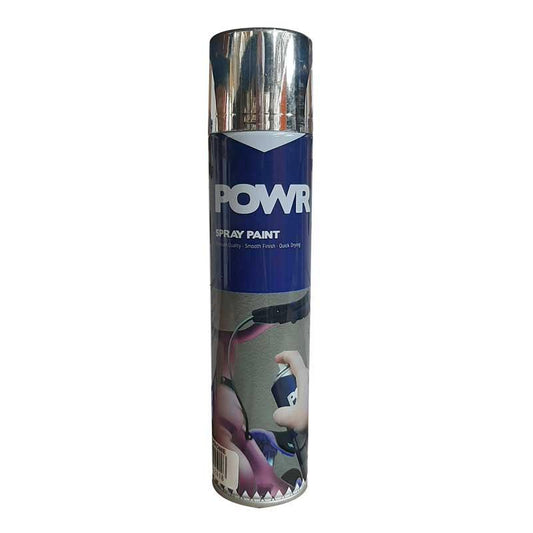 POWR Spray Paint Metal Chrome Mirror 300ml - Premium Spray Paint from POWR - Just R 47! Shop now at Securadeal