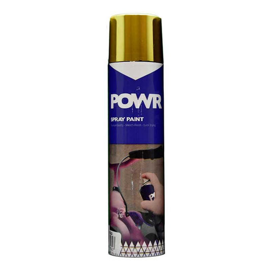 POWR Spray Paint STD 300ml Metal Gold Rich Pale - Premium Spray Paint from POWR - Just R 52.05! Shop now at Securadeal