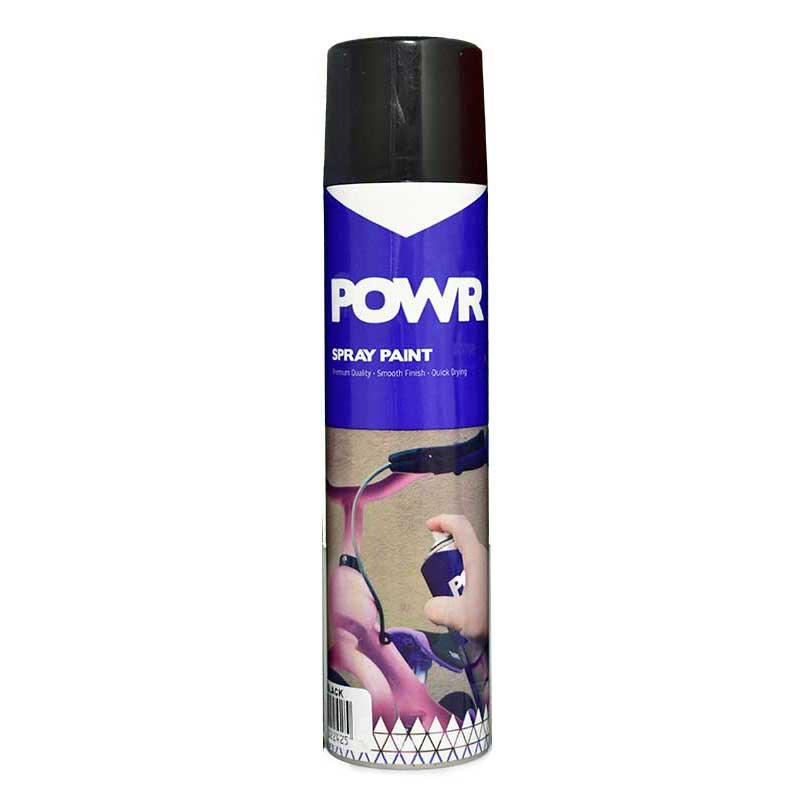 POWR Spray Paint STD 300ml Tin Black Bumper - Premium Spray Paint from POWR - Just R 41.70! Shop now at Securadeal