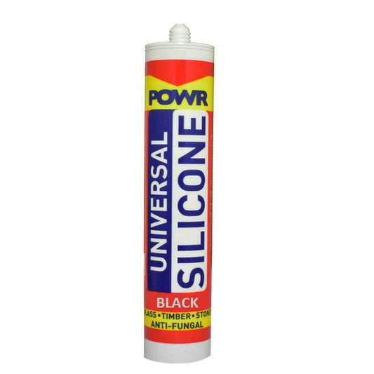 POWR Universal Silicone Sealant Black 260ml Cartridge - Premium Protective Coatings & Sealants from POWR - Just R 47! Shop now at Securadeal