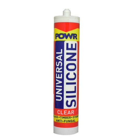POWR Universal Silicone Sealant Clear 260ml Cartridge - Premium Protective Coatings & Sealants from POWR - Just R 47! Shop now at Securadeal